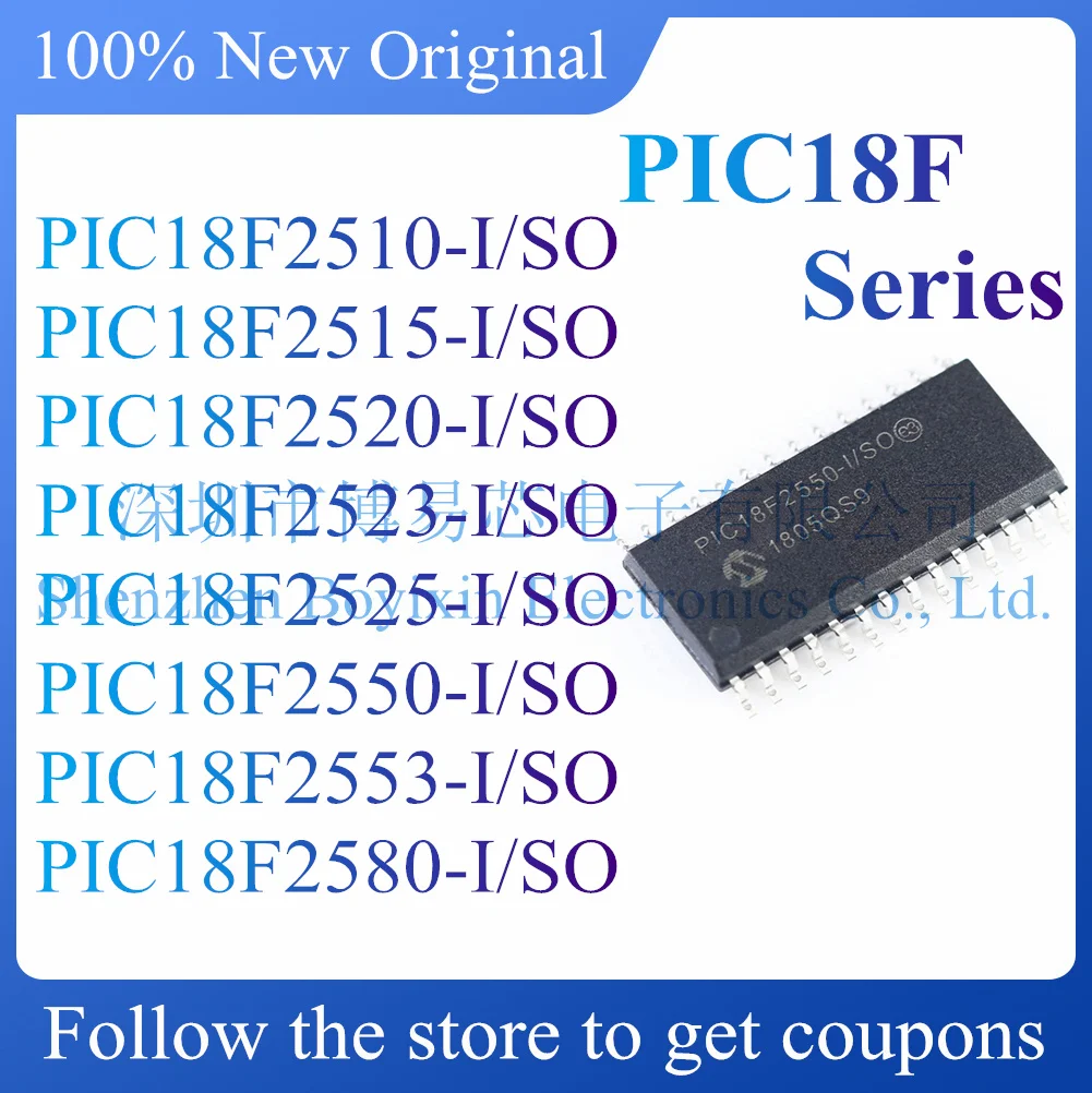 

NEW PIC18F2510 PIC18F2515 PIC18F2520 PIC18F2523 PIC18F2525 PIC18F2550 PIC18F2553 PIC18F2580-I SO.Microcontroller Chip