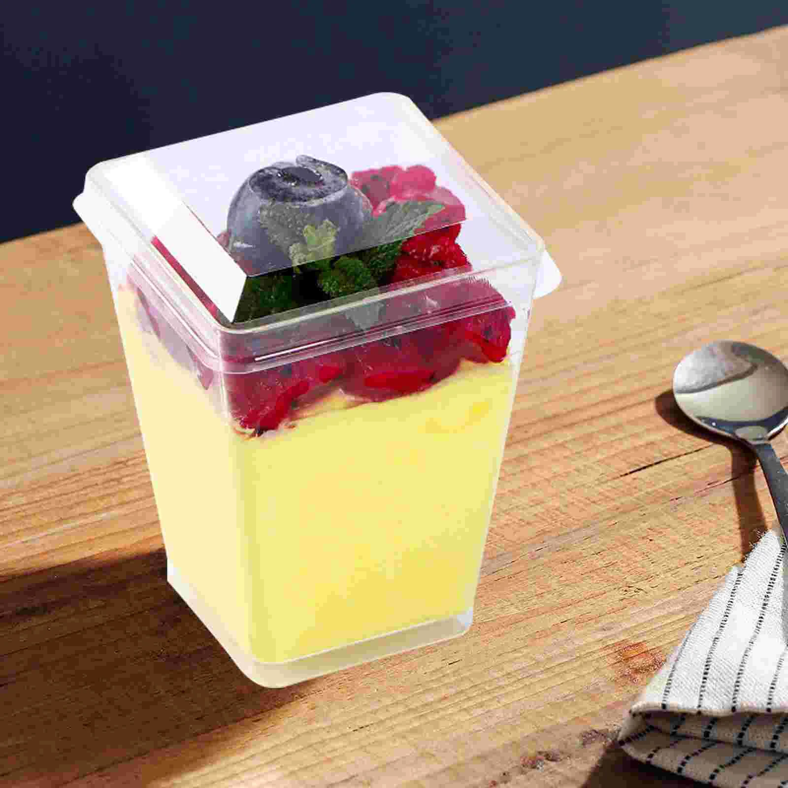 

50 шт., одноразовые чашки для пудинга, десертов