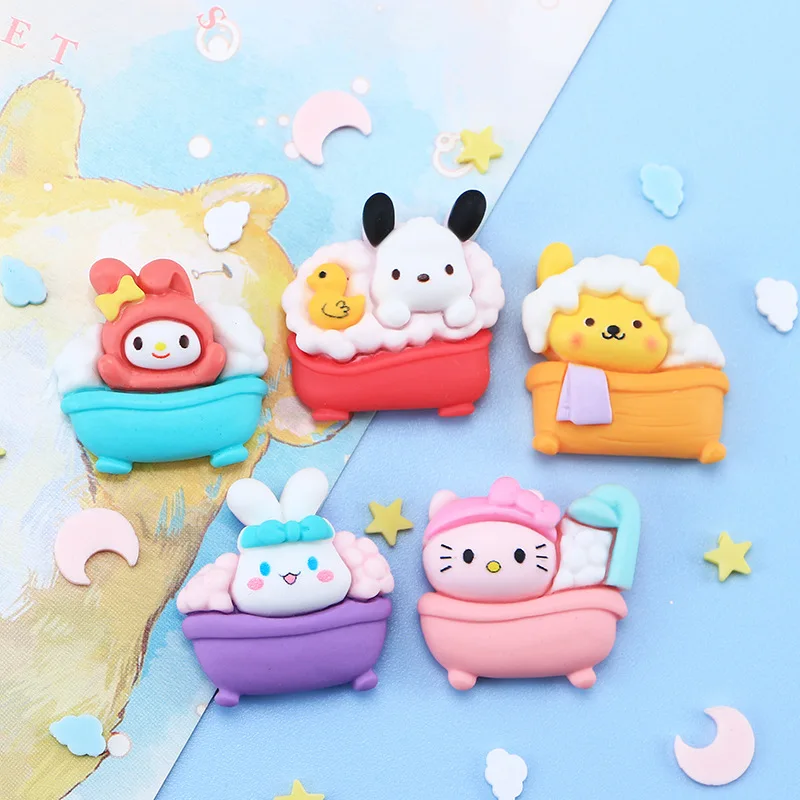 

10 шт., милые Мультяшные помпоны Kuromi Melody Cinnamoroll