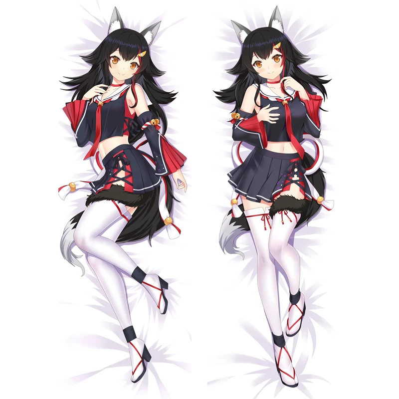 

New Pattern VTuber Body Pillow Cover Dakimakura Youtuber Kizuna Ai Virtual Anime Hololive Ookami Mio Pillowcase