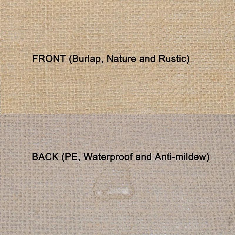 Mcao Jute Burlap Placemats Coaster Water-Proof Farmhouse Rustic Table Mats for Weddings Parties Christmas Home Decoration TJ7868 images - 6