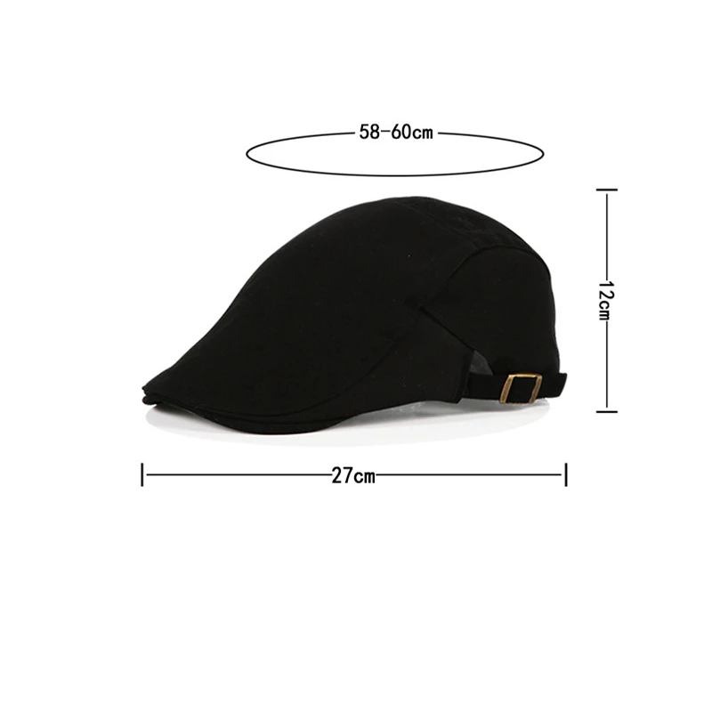 Mens Hat Solid Cotton Cap Golf Driving Summer Sun Flat Newsboy Caps Fidget Spinner