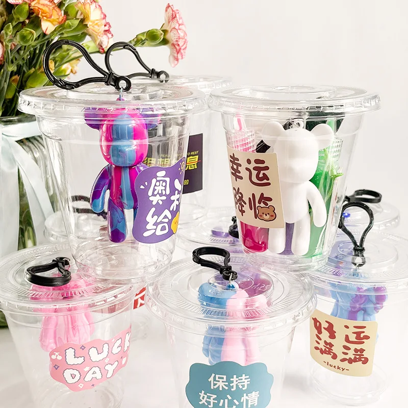 Новинка креативная пластиковая игрушка сделай сам с белым медведем ручная