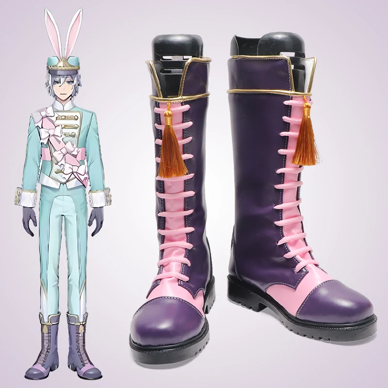 Серебряные сапоги Витая страна чудес Обувь для косплея Сапоги Игра Аниме