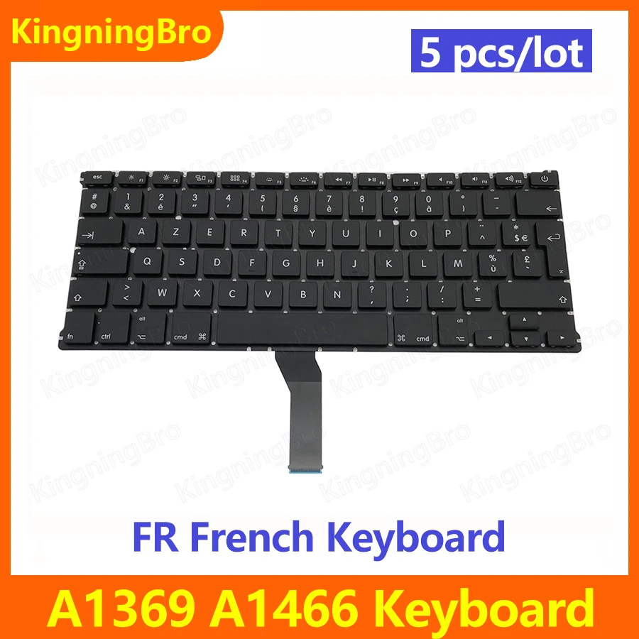 

5 шт./лот новая сменная клавиатура для Macbook Air 13 "A1369 A1466 Французская клавиатура 2011 2012 2013 2014 2015 2017 года