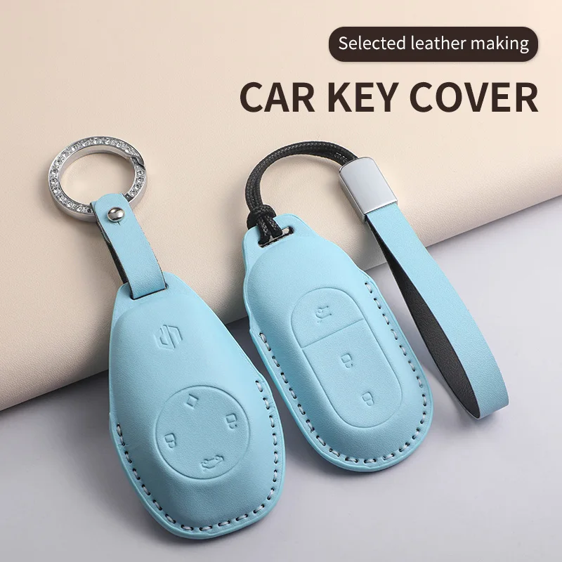 Фото Чехол для автомобильного ключа из искусственной кожи для Leapmotor T03 S01 C11 C10 T03 S01 B10 B01 C16, аксессуар для автомобиля №5