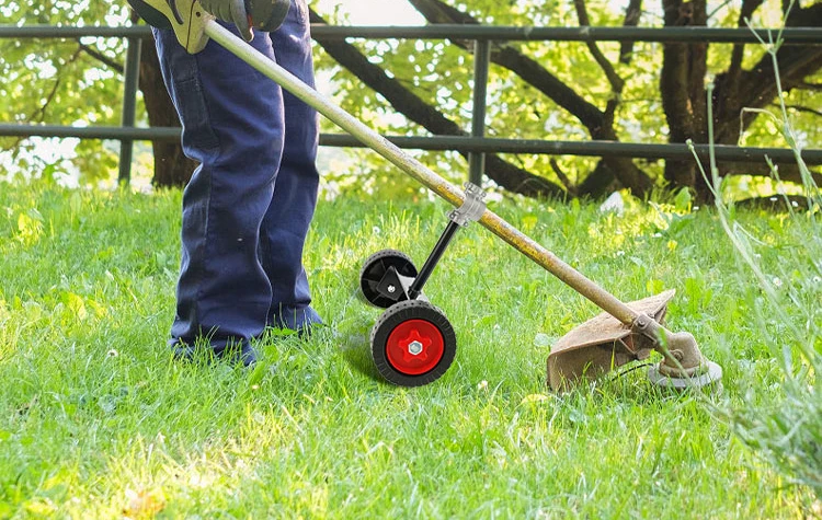 Universal Side Mount Brush Cutter Grass Trimmer Lawn Mower Support Wheel String Weed Auxiliary 26mm 28mm   Attachment