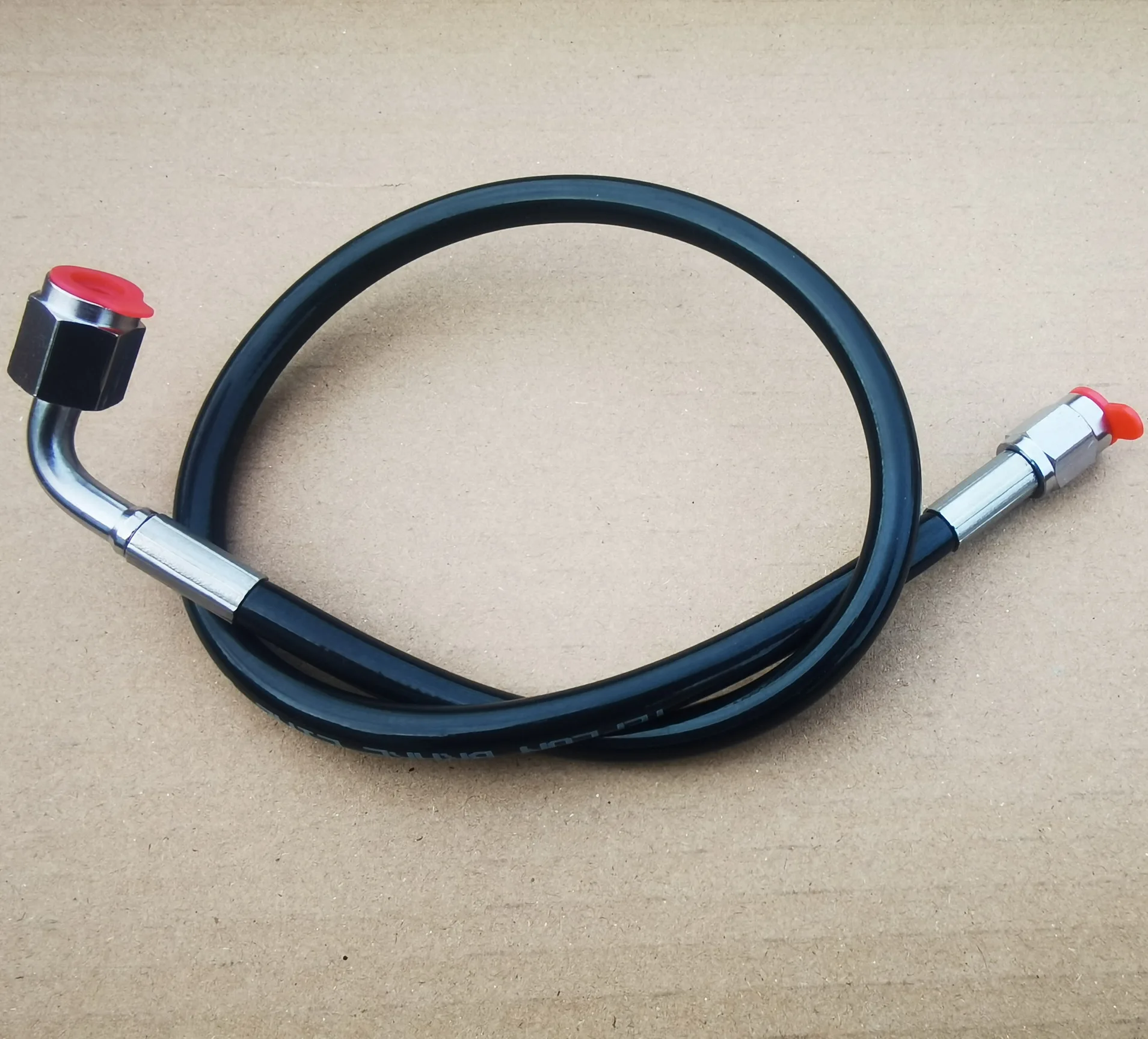 

12"-72" AN3 Stainless Braided PTFE Brake Line Straight x 90°
