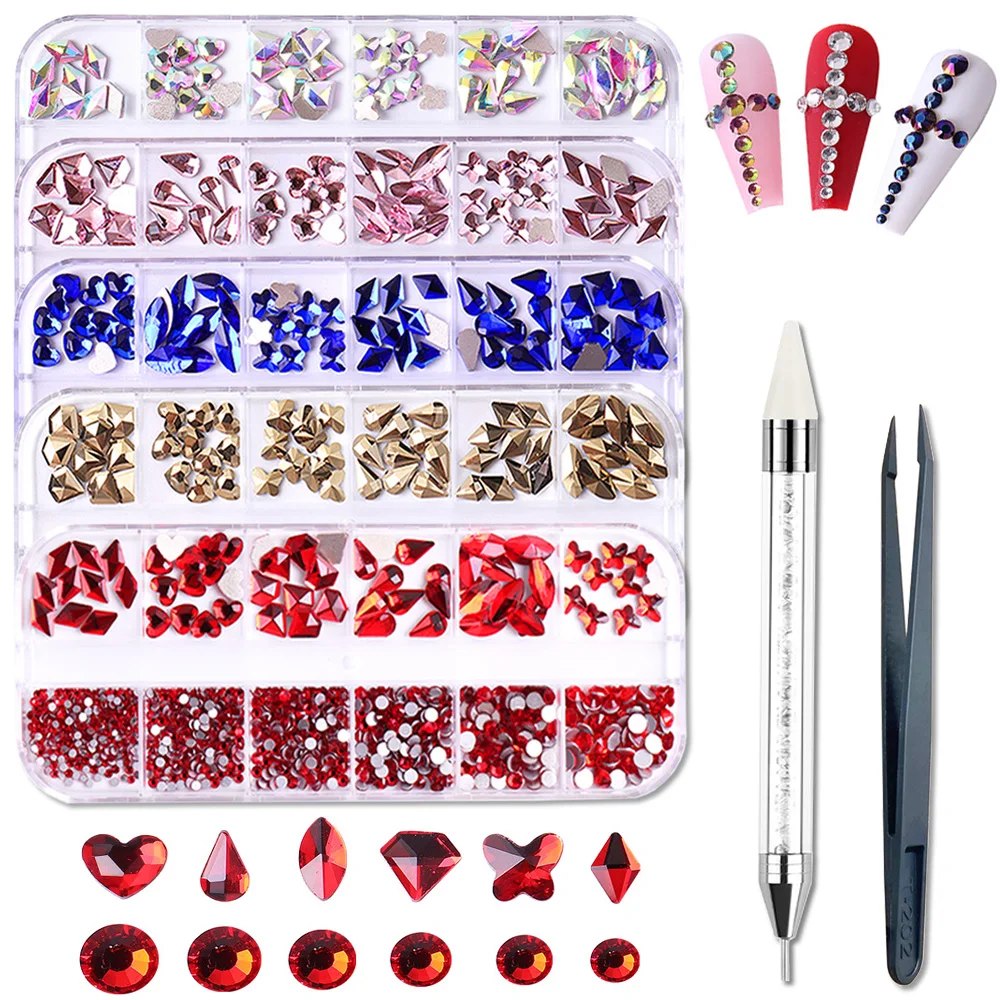 810 шт., 12 ячеек, разные размеры, зеркальные ногти, Блестящие кристаллы, Звездные камни, зеркальные для украшения ногтей 810 шт., 12 ячеек, разные размеры, зеркальные ногти, Блестящие кристаллы, Звездные камни, зеркальные для украшения ногтей