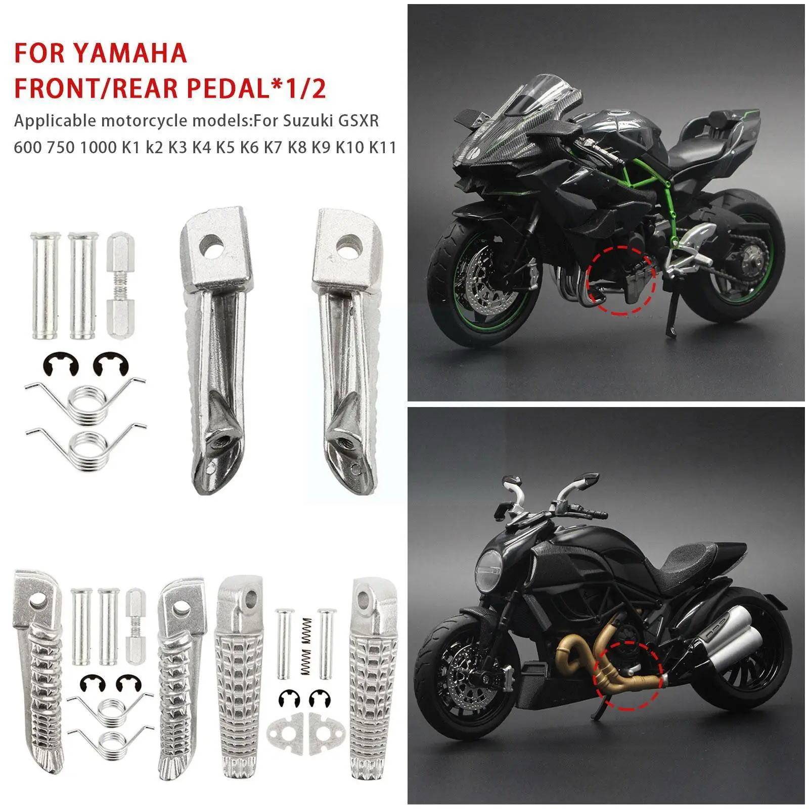 

Для SUZUKI 600 750 1000 K1 k2 K3 K4 K5 K6 K7 K8 K9 K10 K11 мотоциклетные передние и задние подножки моторная педаль Q8M6