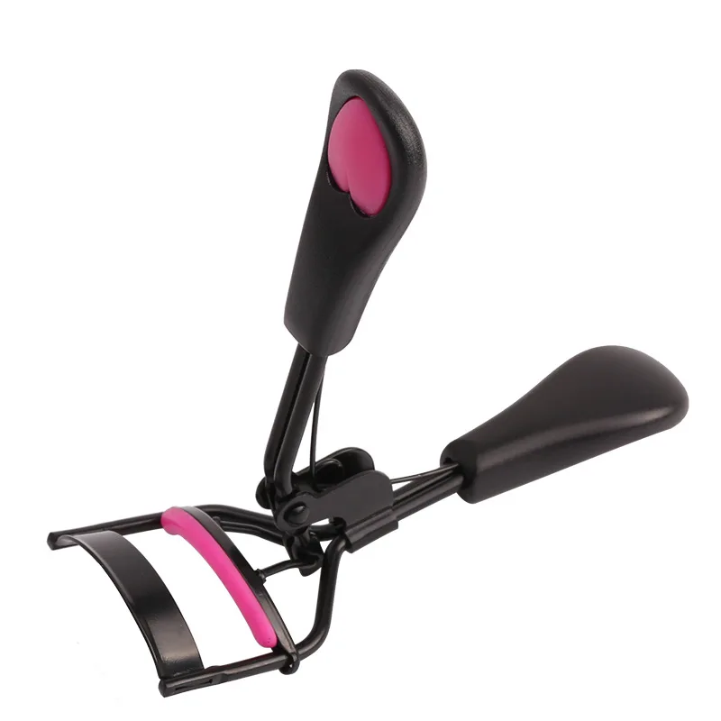 

Stainless Steel Eyelash Clip Color Plastic Peach Handle Portable Natural Durable Shaping Eyelash Curling Device