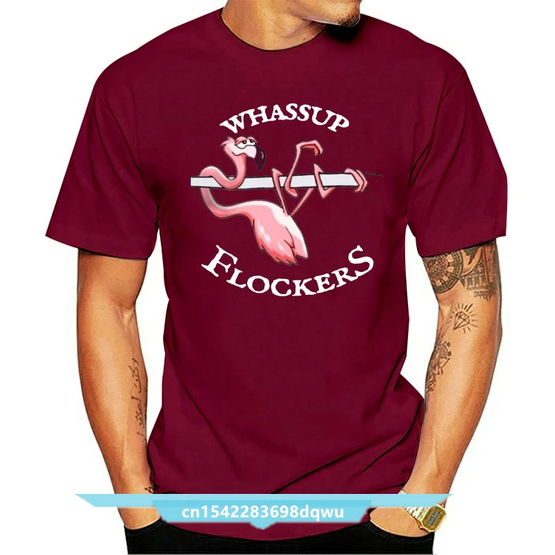 

Flamingo Whassup Flockers Men T Shirt Irish Green Cotton S 6Xl