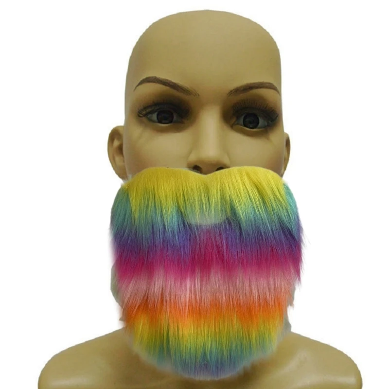 

634C DIY маскарадный костюм искусственная борода длинные пушистые бороды Косплей костюм реквизит Хэллоуин борода усы поставки