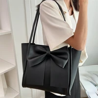 2022 ladies candy color large capacity shoulder bag fashion trendy all match bow messenger bag high quality commuter tote bag