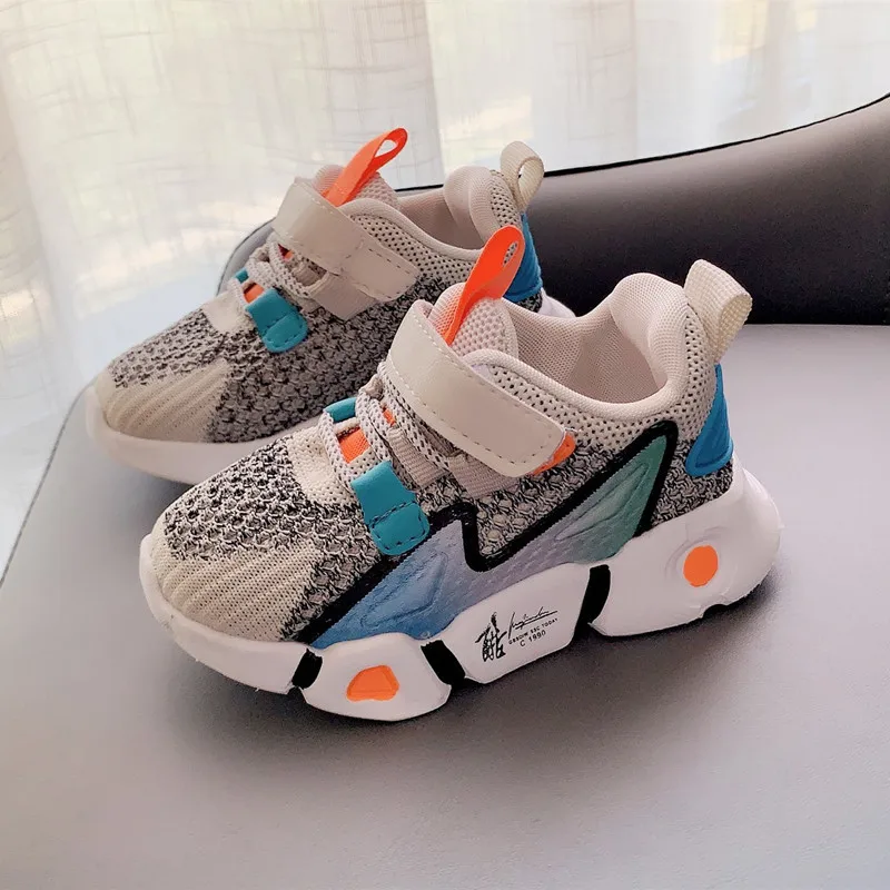 

2022 Nice Spring Children Shoes Sport Shoes Girls Boys Breathable Infant Shoes Sneakers Soft Bottom Non-slip Casual Kids Shoes