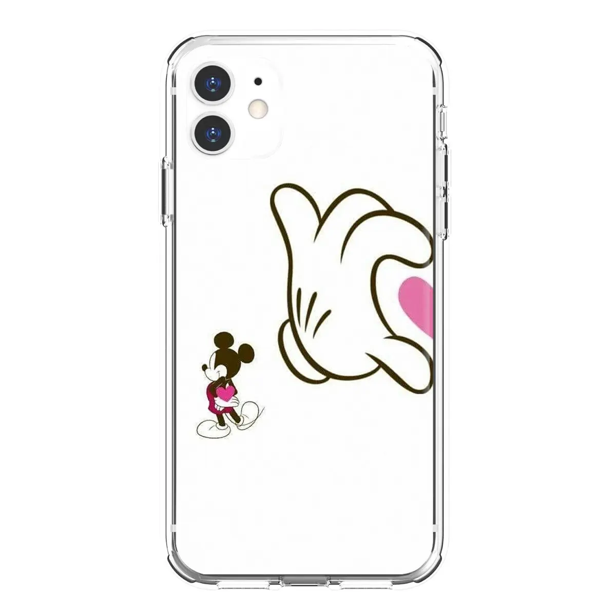 Для iPhone 10 11 12 13 Mini Pro 4S SE 5C 6 6S 7 8 X XR XS Plus Max 2020 Minnie mickey couples I love you disney чехлы для