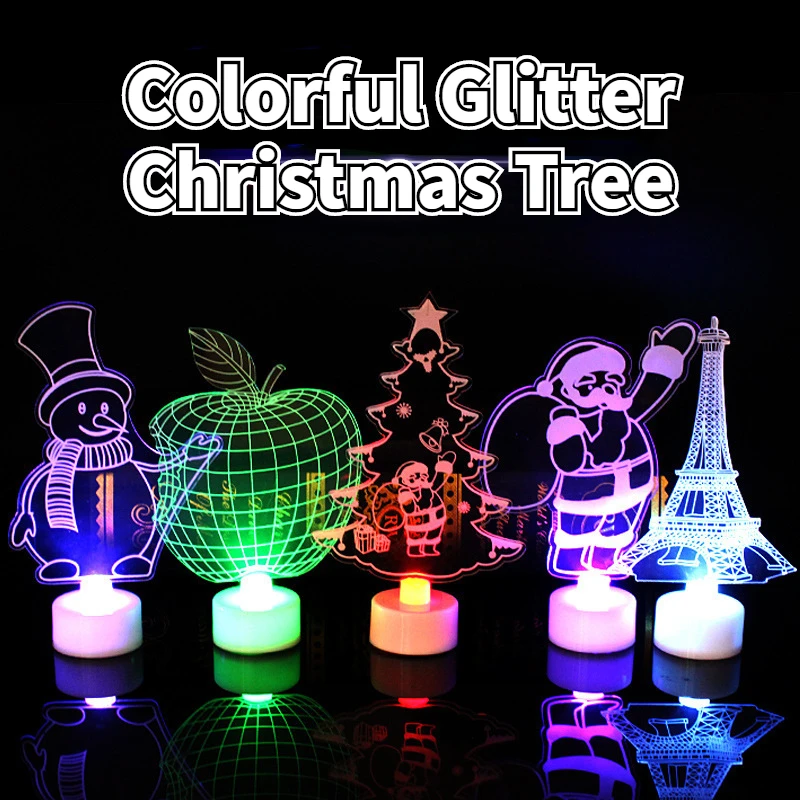 LED night light colorful flash 3D luminous toy Christmas toy romantic atmosphere adjustment sex toys birthday gift