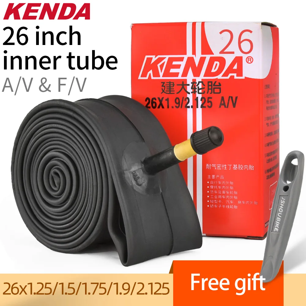 

Kenda Bike Inner Tube 26inch For MTB Mountain Bike Tyre Butyl Rubber Bicycle Tube Tire 26x1.25/1.5/1.75/2.125 Schtader Presta