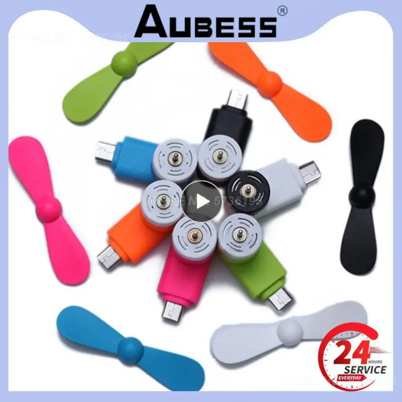 

Random Color Mini Portable Fan Micro USB Cooling Fan Mini Cooler For Mobile Cell Phone OTG