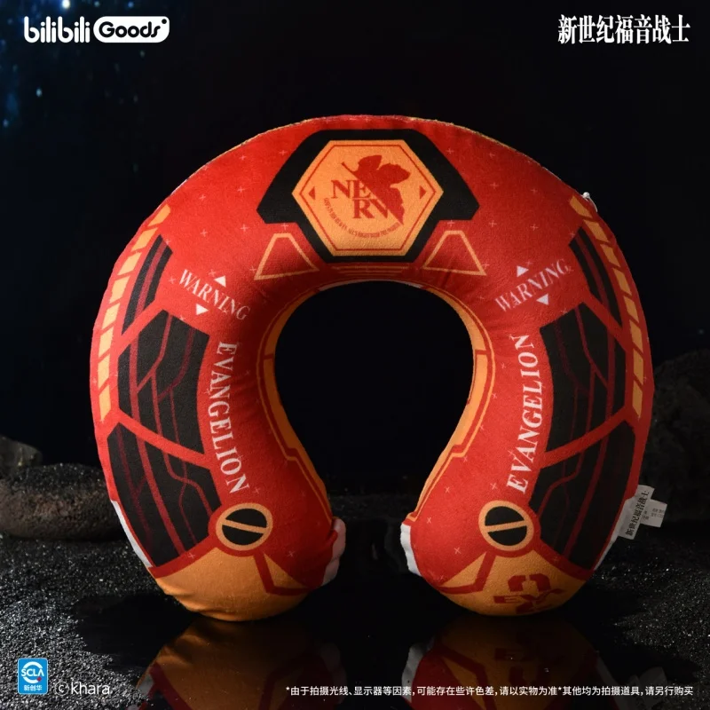 Фото Подушка для шеи Bilibili U-образной формы, официальная лицензированная серия Evangelion, модели 01 и 02, для путешествий и сна №3