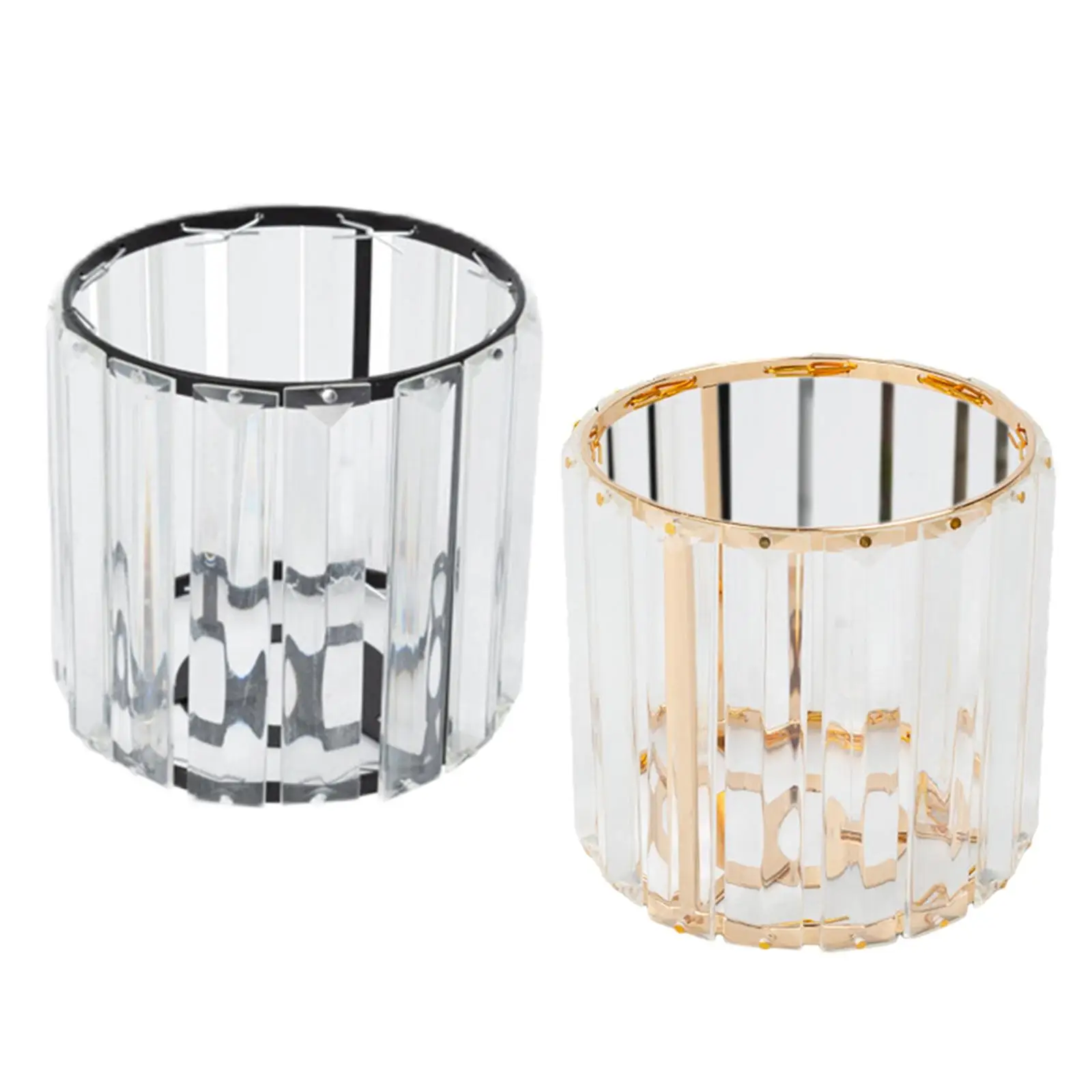

Cylinder Crystal Lamp Shade Chandelier Lampshade Replacement for Wall Light Table Lamp