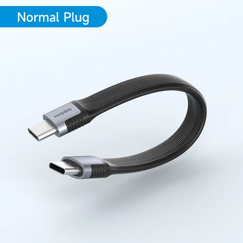 Кабель для передачи данных Hagibis USB4 40 Гбит/с, короткий кабель USB C — Type C PD 240 Вт, 8K, 60 Гц для Thunderbolt 3/4 iPhone 17 Pro Max SSD Power Bank