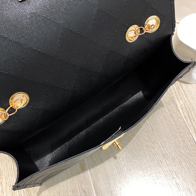 2023 New Fashion Women Messenger Bags Chain Shoulder Bags Small Square Bag Trend Luxury Brand Handbags Tote BagsTextured Bags