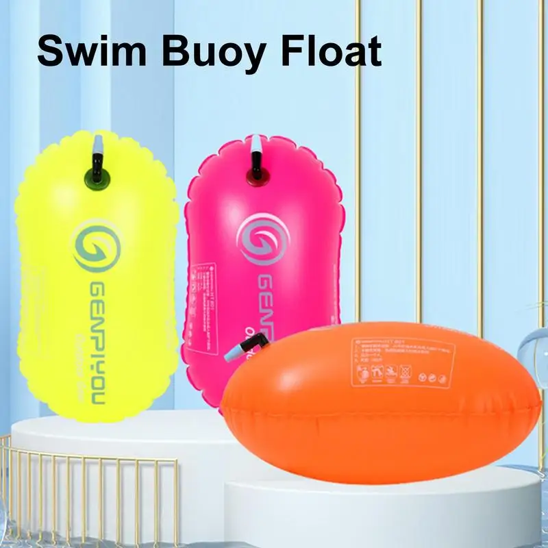 

Swim Safety Float Bright Color Safety Float Adjustable Waist Belt Light Visible Buoy For Open Water Swimming Triathletes