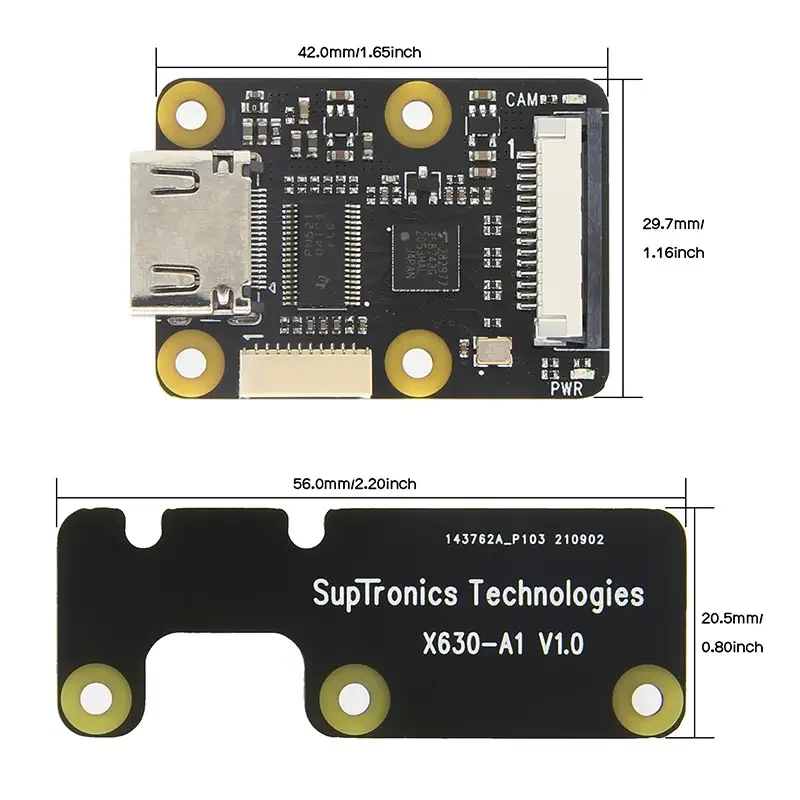 Фото Модуль Raspberry Pi X630 HDMI для потоковой передачи на MIPI CSI-2 X630-A2 X630-C1 X630-C2 с поддержкой 1080p60fps и аудио-видео №2