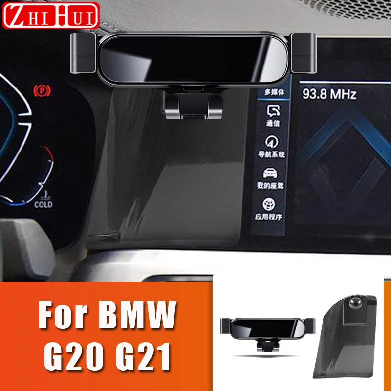 

Car Styling Mobile Phone Holder For BMW G20 G21 2018-2022 Air Vent Mount Bracket Gravity Phone Holder Auto Accessories