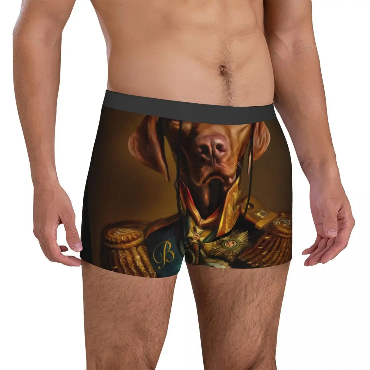 

Vizsla Dog Underwear Bertie the Hungarian Vizsla Men Underpants Customs Sexy Trunk Trenky Shorts Briefs Big Size 2XL