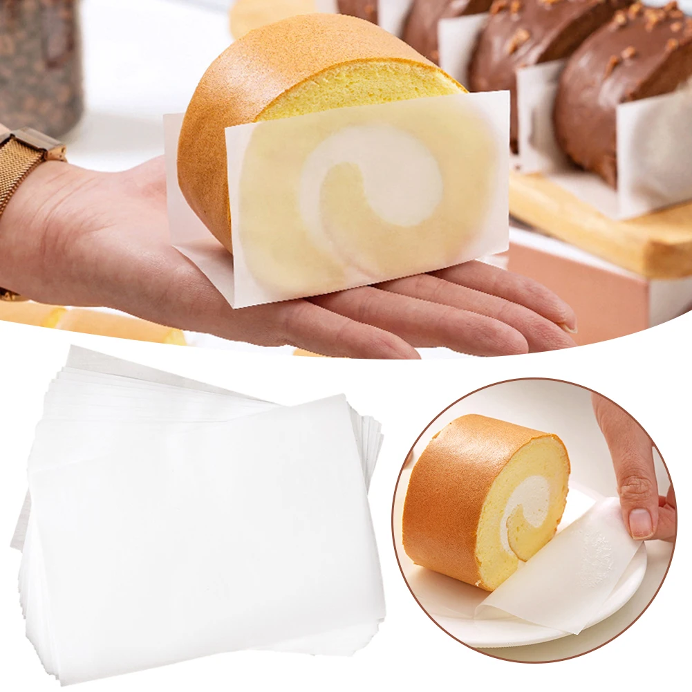 1/5/10pcs Cake Roll Wraps Sheet Baking Oil-Proof Cake Roll Paper For Kitchen Baking