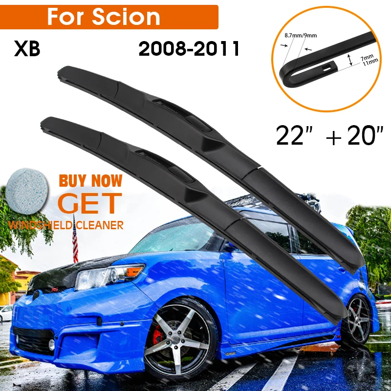 Car Wiper Blade For Scion xB 2008-2011 Windshield Rubber Silicon Refill Front Window Wiper 22