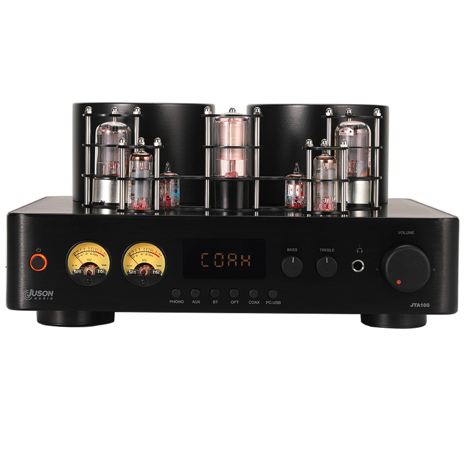 Фото Ламповый усилитель Juson Audio JTA100 RMS200W класса AB с Bluetooth 5.0, оптическим, AUX, RCA и фоно-входами, а также выходом для наушников №1