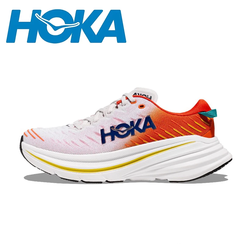 

Кроссовки HOKA Bondi X мужские и женские с логотипом, Легкая теннисная обувь на платформе, стрейчевая обувь для ходьбы и бега на открытом воздухе