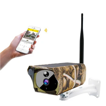 

Solar maple leaf paint IP66 rainproof solar cctv wireless outdoor wifi camera