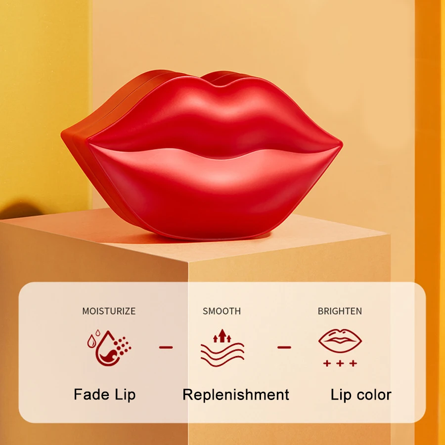 20 шт./1 коробка коллагеновая маска для губ