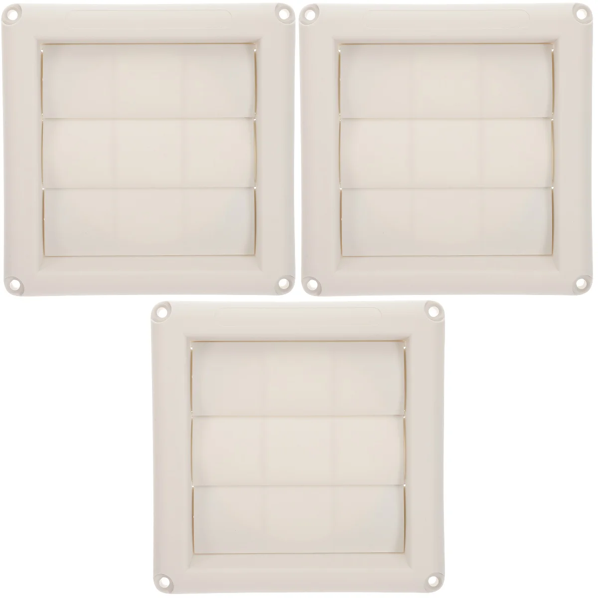 

3pcs Dryer Vent Cover 4 Inch External Wall Air Vent Louvered Vent Exhaust Caps