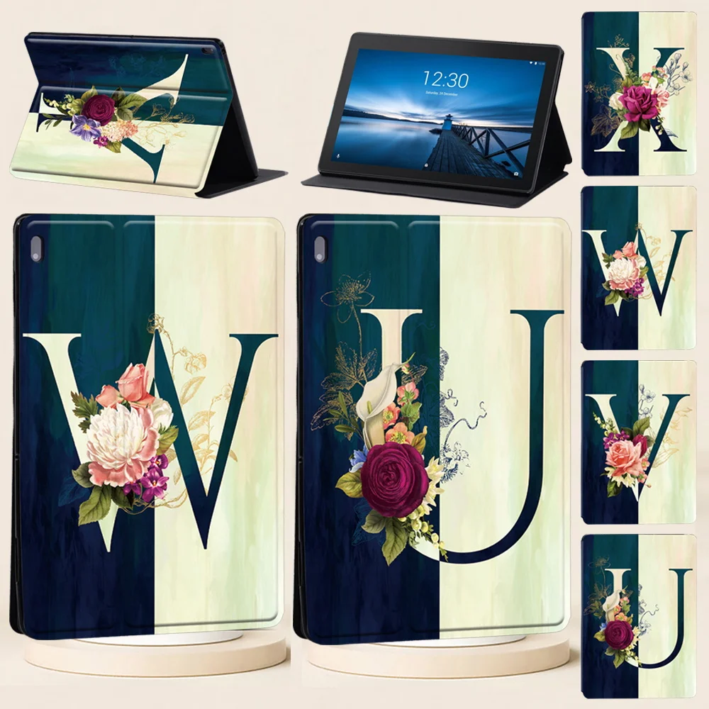 Tablet Case for Lenovo Tab M10 X605F X505F/Tab E10 TB-X104F/Tab PLUS X606F/M10 HD X306F X306X/Tab M7/M8 Half Pattern Cover |