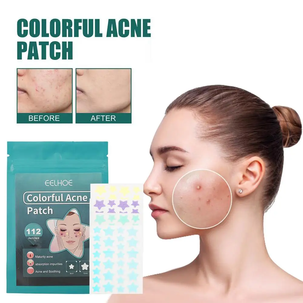

Star Pimple Patch Acne Coloful Invisible Acne Removal Face Makeup Skin Stickers Tool Beauty Care Originality Concealer Spot K7Q1