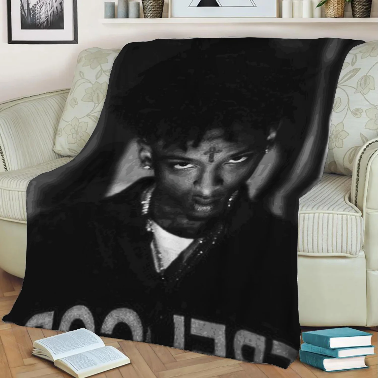 

21 Savage 3D Print Plush Blanket Throw On Sofa Home Decor Soft Warmth Washable Nap Blanket Dropshipping