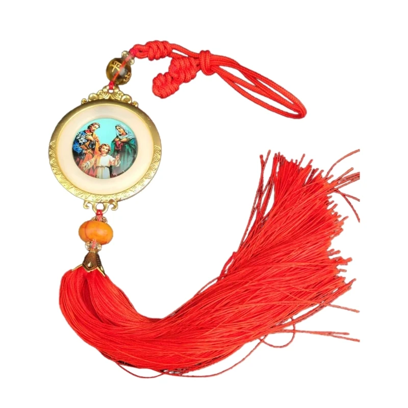 

Virgin Mary Son Pendant Decorative Charm Holiday Ornament Household Supplies for Christmas Church Party Supplies