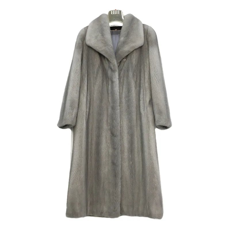 New Mink Coat Womens Windbreaker Gradient Mink Fur Velvet Coat for Women