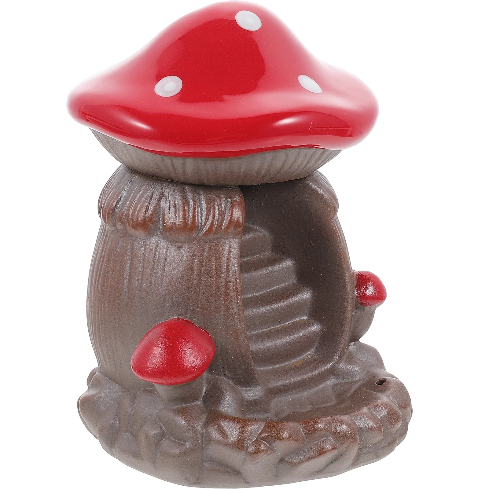 

Holder Burner Backflow Mushroom Ceramic Censer Cone Waterfall Stick Porcelain Desktop Nature Theme Aroma Chinese Coil Pot Bowl