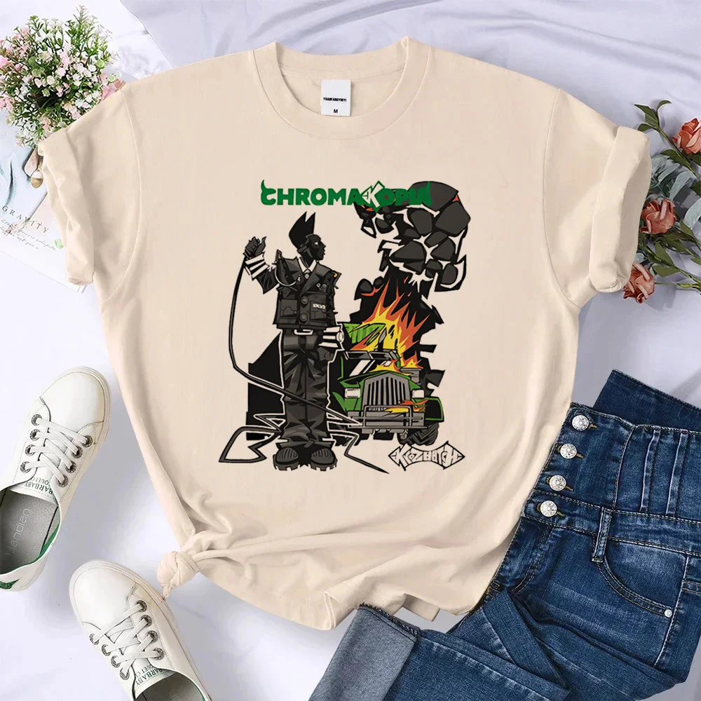 Chromakopia shirt women Comfortable University Trendy 2000s anime streetwear tshirt 80s Pastel Colorful Vintage