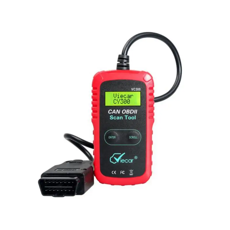 

VC300 Full OBD2 Scanner Engine Code Reader Car Diagnostic Tool Hand Held Automobile Fault Detector With Screen
