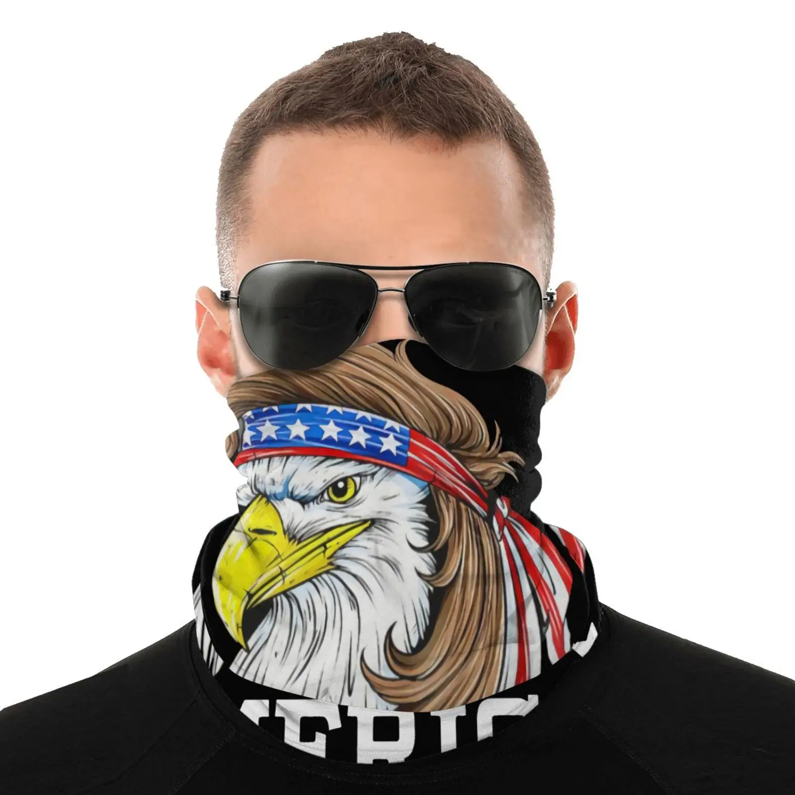 Американская патриотическая мужская бандана Merica Bald Eagle маски тканевый