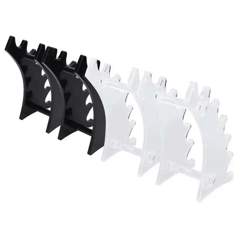 

Eyebrow Pen Display Stand Makeup Brush Display Stand 6 Slots Design Detachable Stable Acrylic for School for Nail Brush