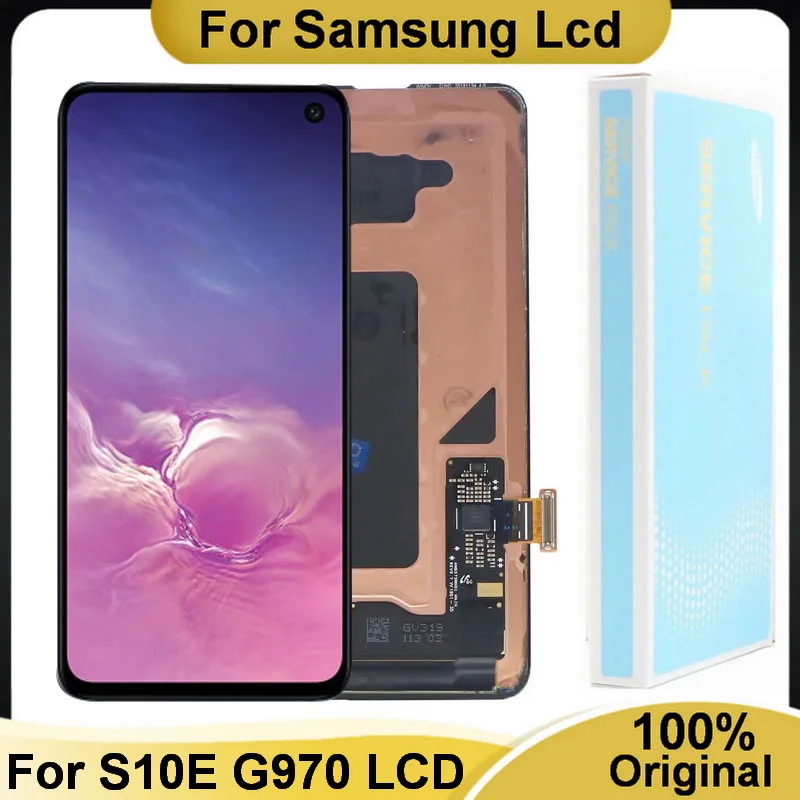 

100% Original AMOLED S10e Screen For Samsung Galaxy S10E G970 G970U G970F G970A G970V LCD Display Touch Assembly No frame