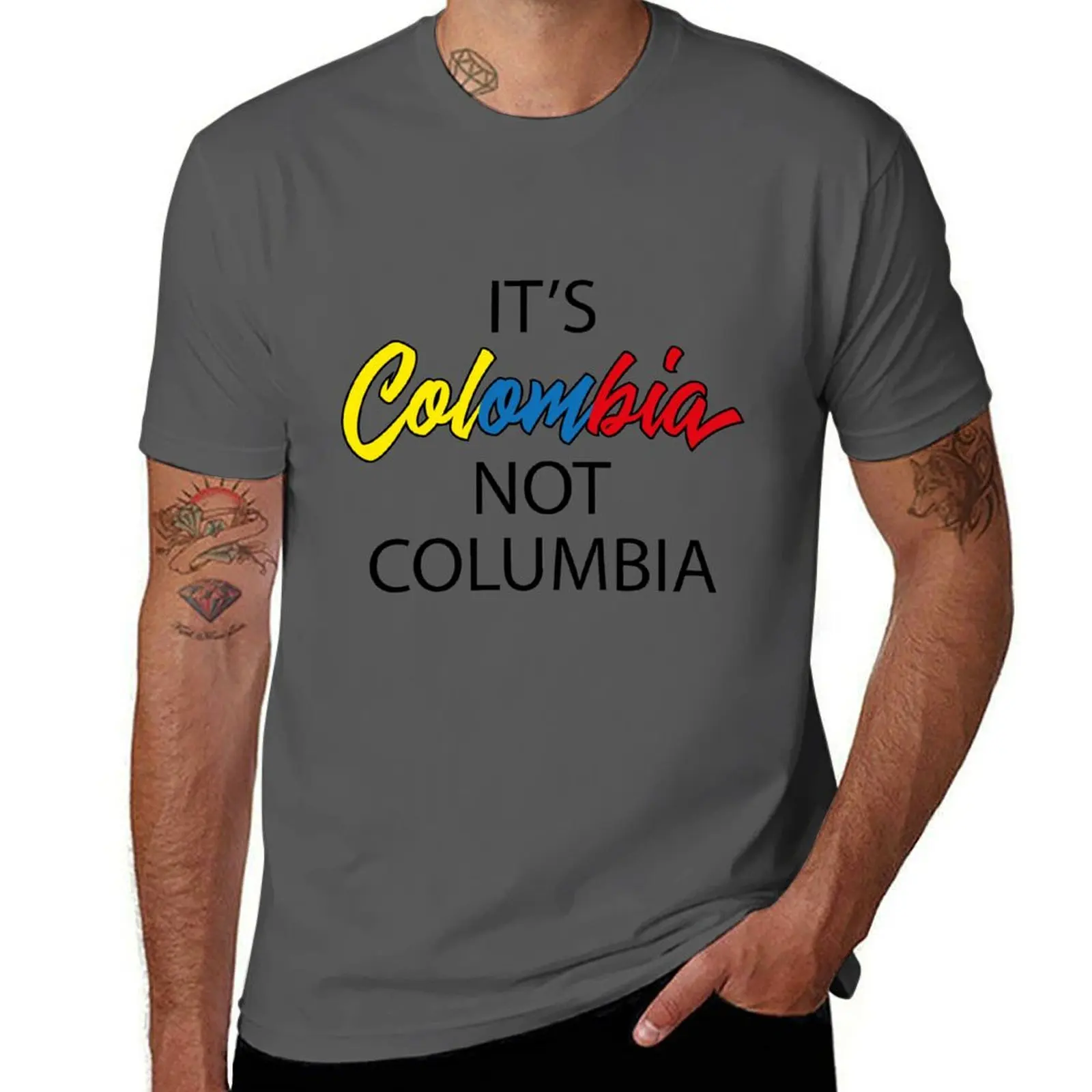 Футболка It's Colombia not Columbia футболка с короткими рукавами винтажные рубашки для